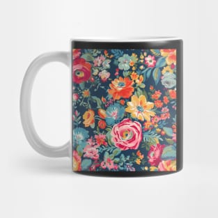 Bright and Colorful Floral, Happy Cheerful Floral, Mug